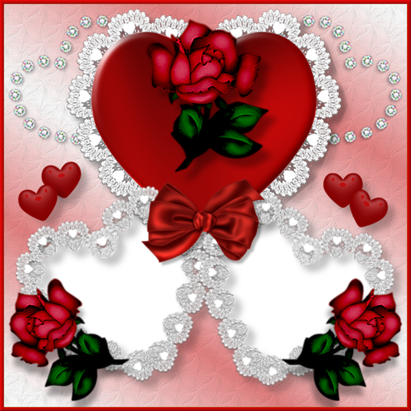 transparent double love hearts photo frame gallery picture frames with hearts